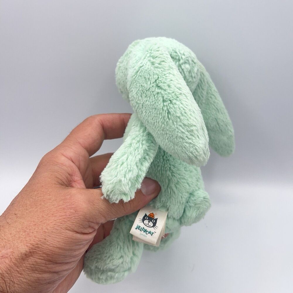 Jellycat Green (Mint?) Bunny Rabbit - Retired, Small size - Picture 5 of 9